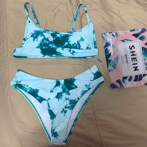 SHEIN tie dye bikini set